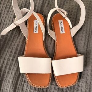 Steve Madden White Sandals